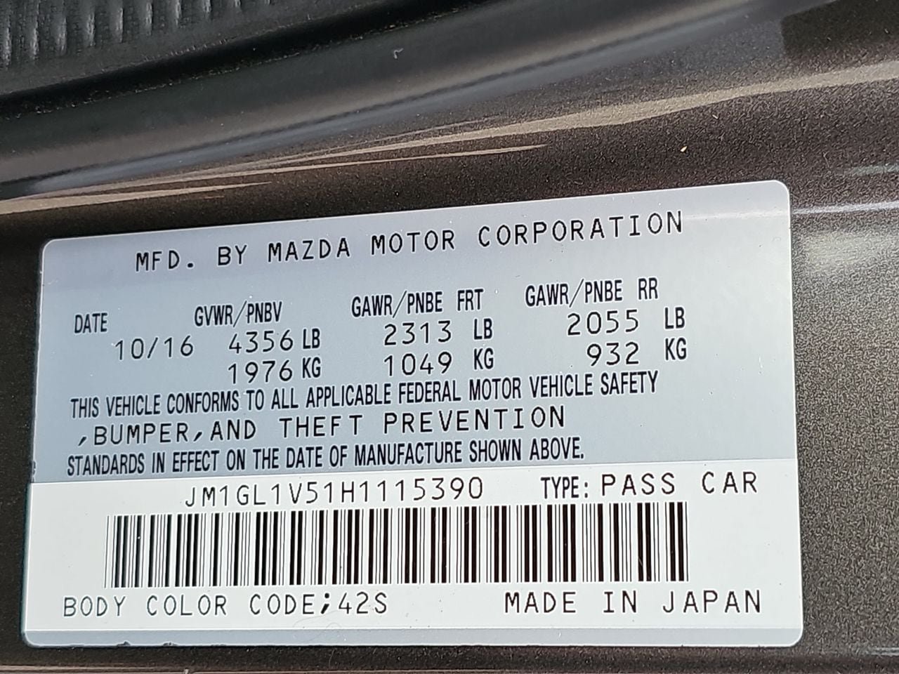 Used 2017 MAZDA MAZDA6 Touring FWD image 40