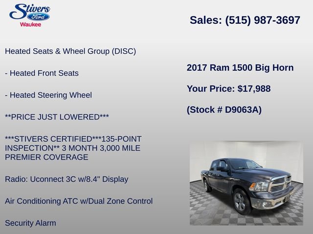 Used 2017 RAM 1500 Big Horn AWD/4WD image 26