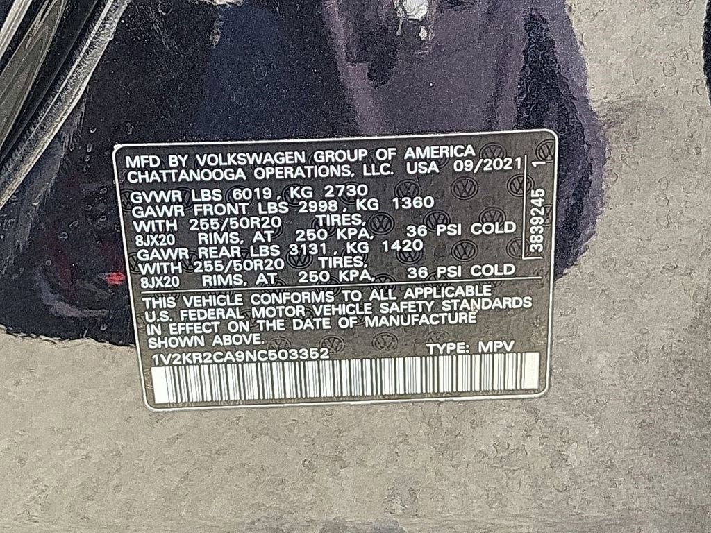 Used 2022 Volkswagen Atlas SE w/ Panoramic Sunroof Package AWD/4WD image 40