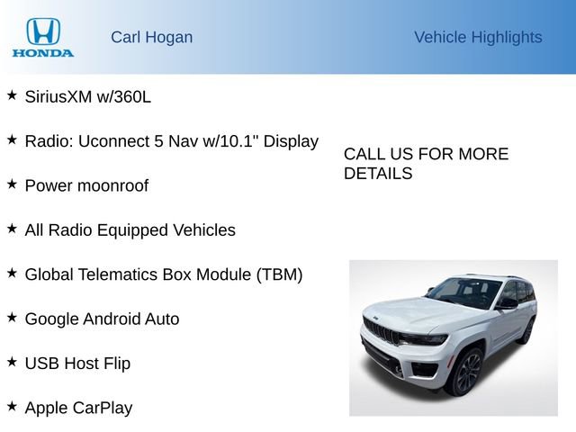 Used 2022 Jeep Grand Cherokee Overland RWD image 7