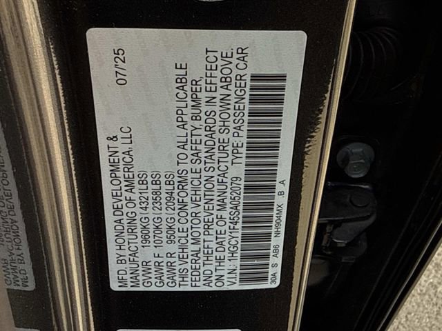 Certified 2025 Honda Accord SE image 19