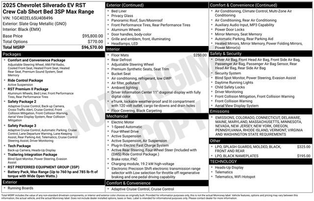 New 2025 Chevrolet Silverado EV RST image 14