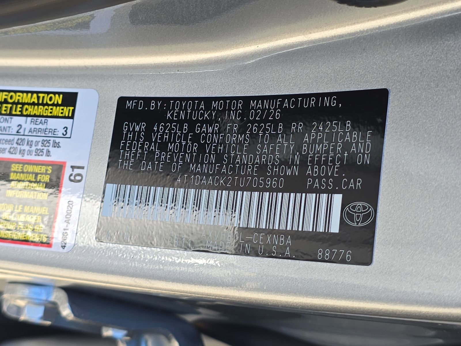 Used 2026 Toyota Camry LE w/ Convenience Package FWD image 34