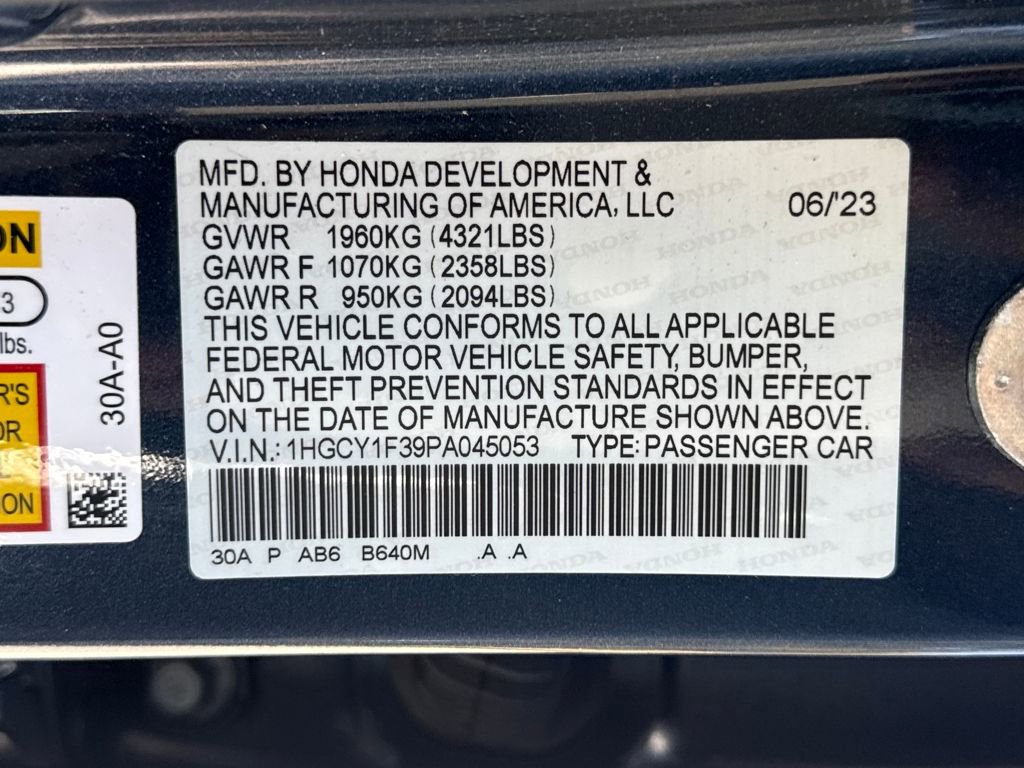 Certified 2023 Honda Accord EX image 27