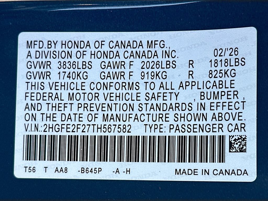 Used 2026 Honda Civic LX image 35