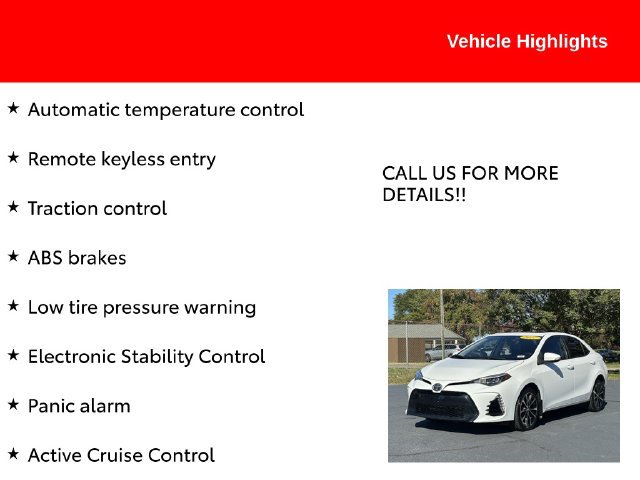 Used 2017 Toyota Corolla SE w/ Carpet Mat Package (TMS) FWD image 6