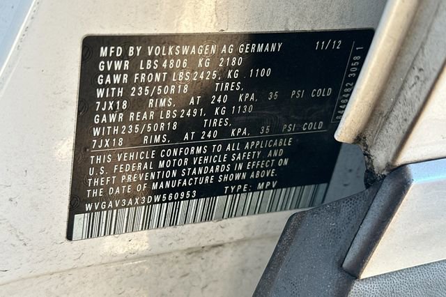 Used 2013 Volkswagen Tiguan S image 3