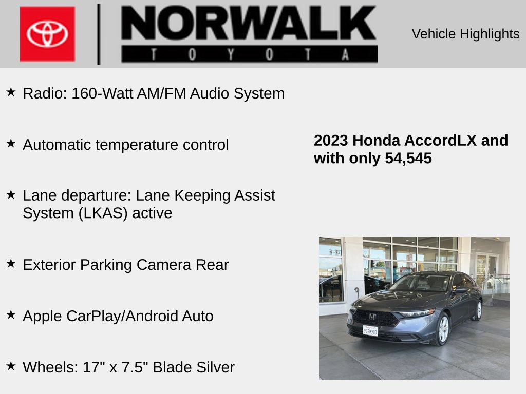 Used 2023 Honda Accord LX image 10