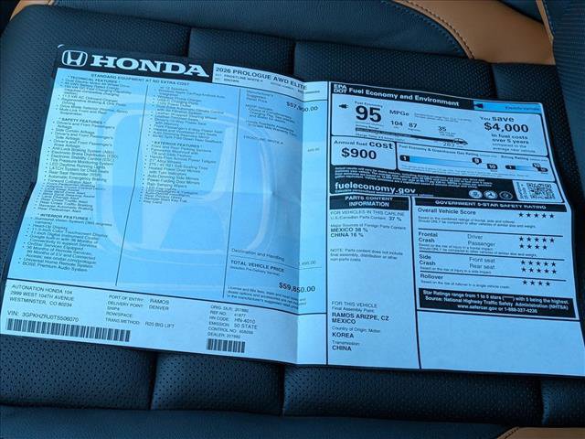 New 2026 Honda Prologue Elite image 20