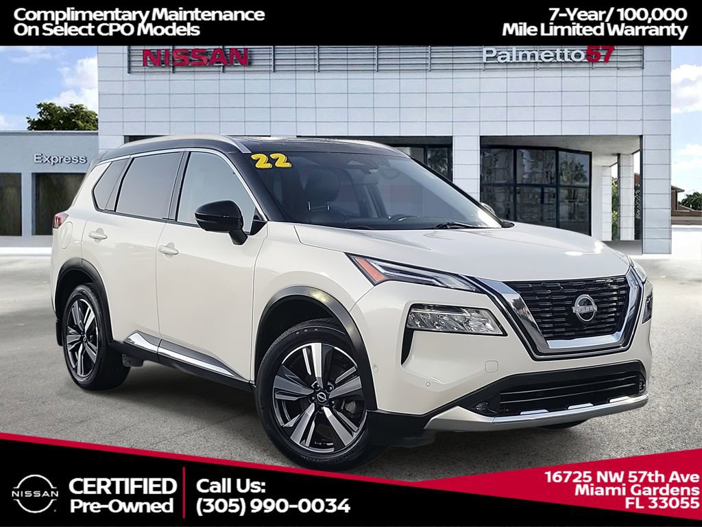 Certified 2022 Nissan Rogue Platinum w/ Head-Up Display Package