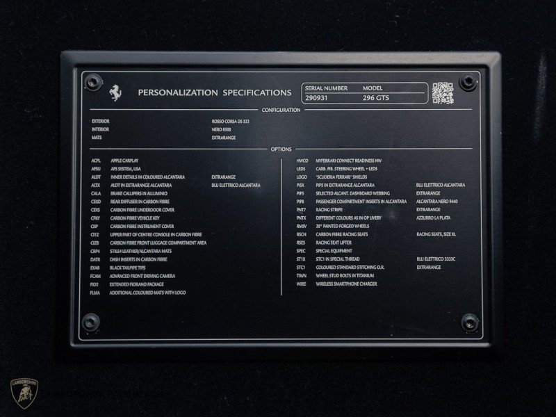 Used 2023 Ferrari 296 GTS RWD image 42