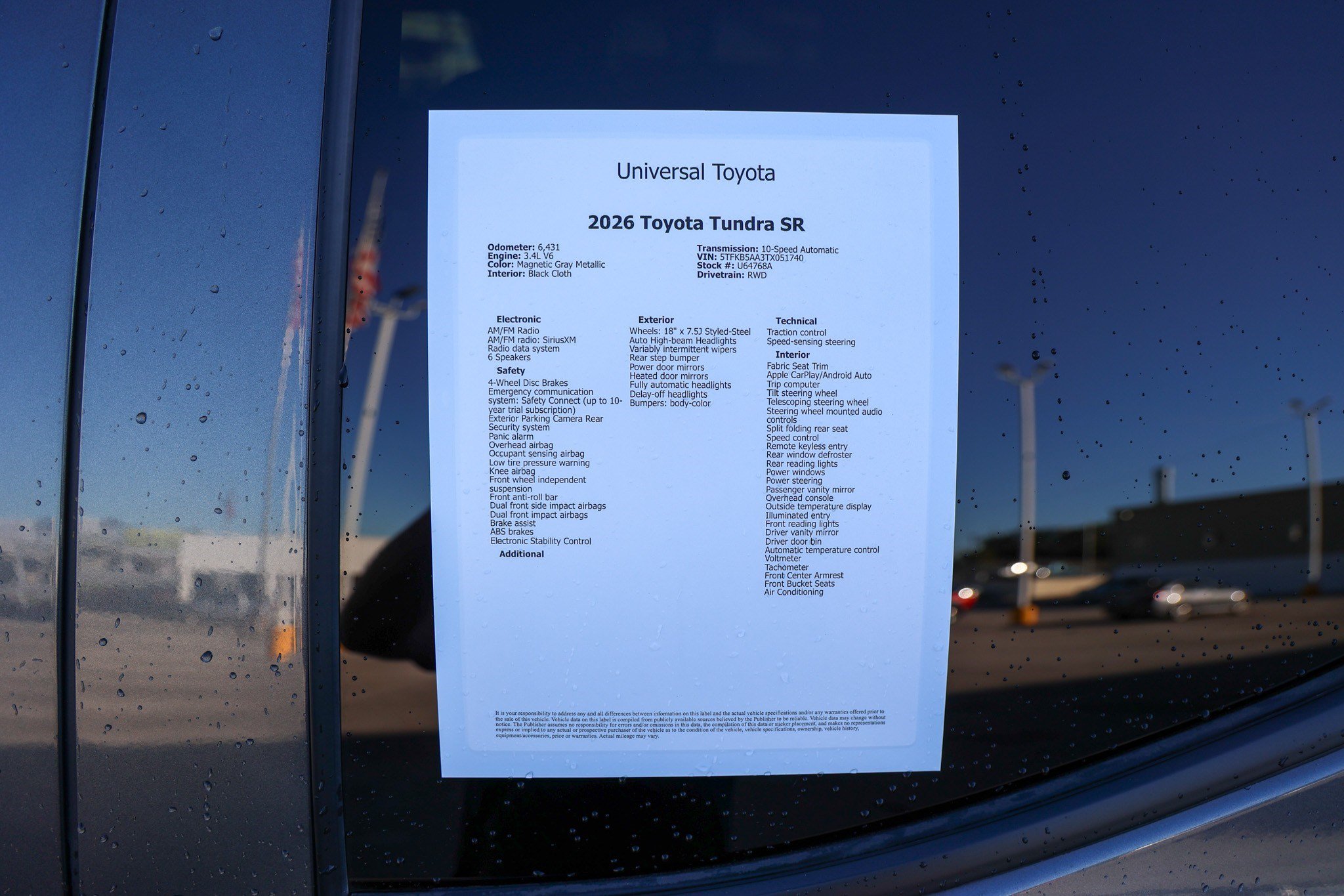 Certified 2026 Toyota Tundra SR RWD image 41