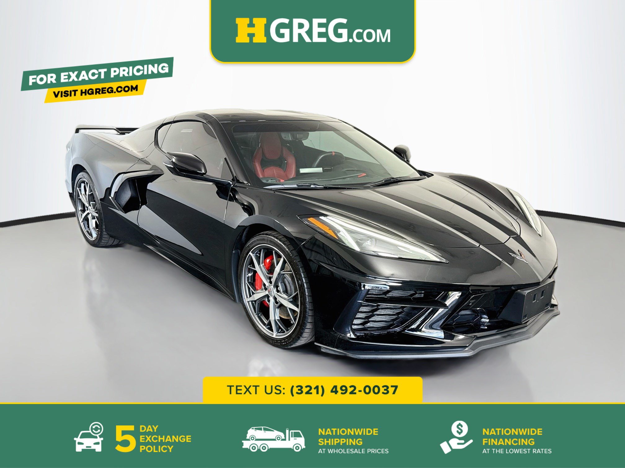 Used 2022 Chevrolet Corvette Stingray Premium Cpe w/ Z51 Performance Package RWD image 1