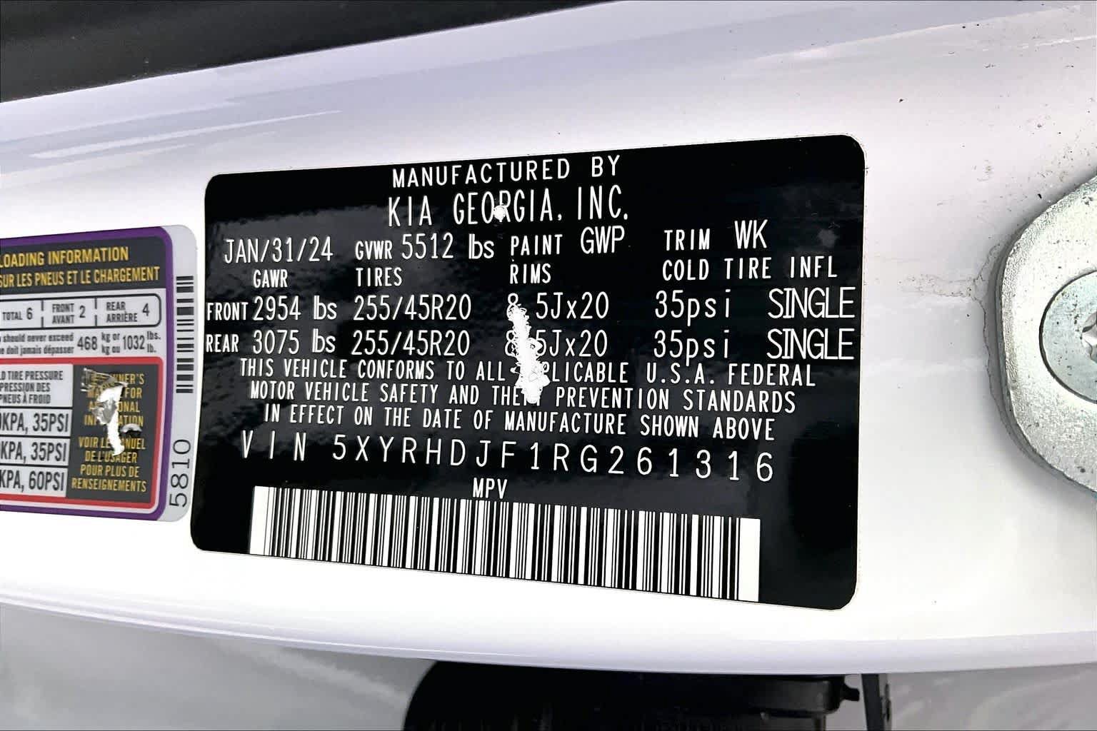 Used 2024 Kia Sorento X-Line EX AWD/4WD image 53