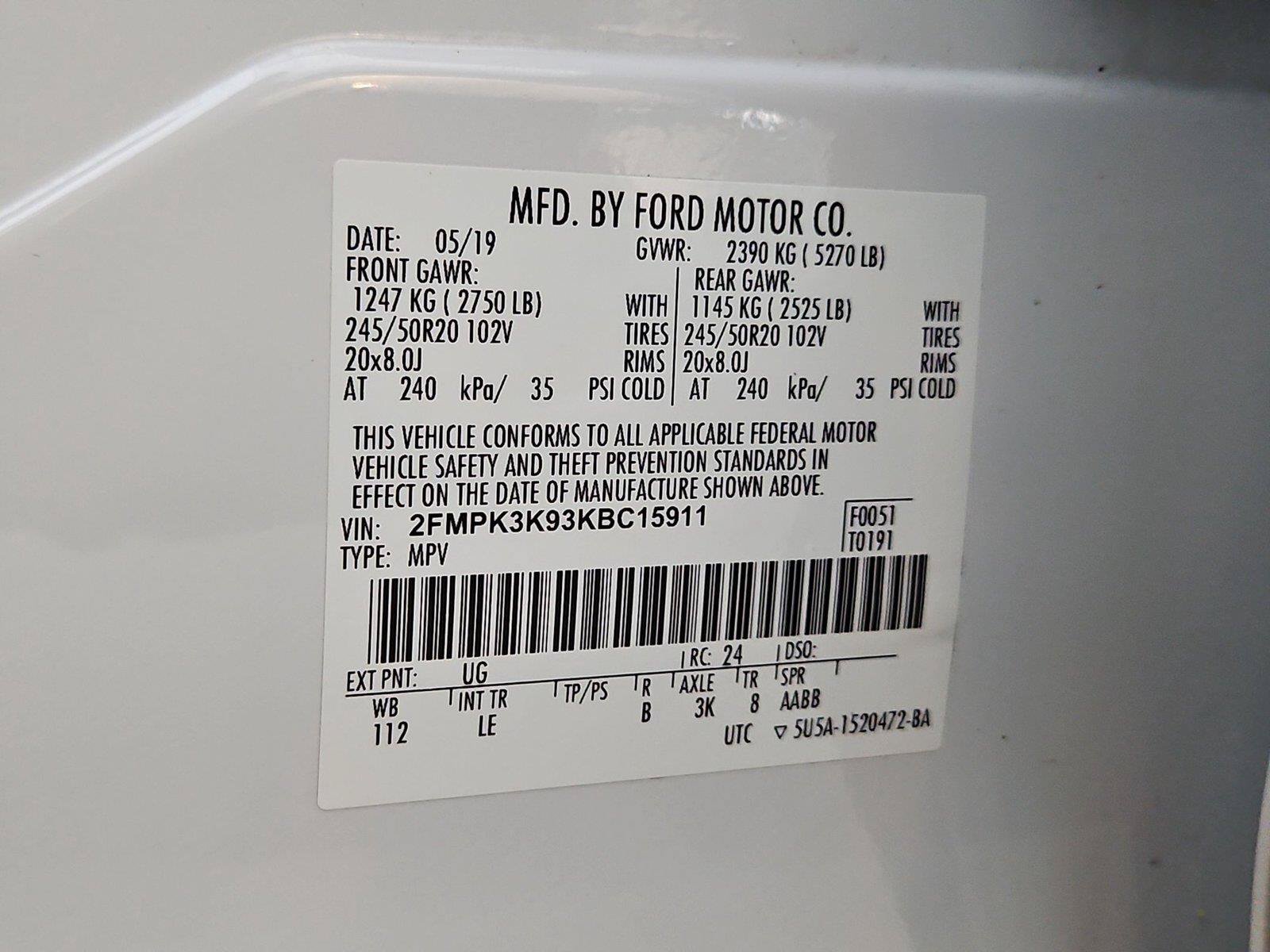 Used 2019 Ford Edge Titanium FWD image 32