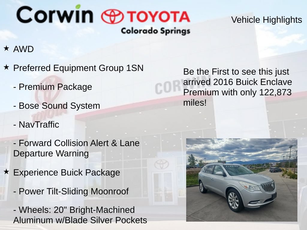 Used 2016 Buick Enclave Premium w/ Experience Buick Package AWD/4WD image 4