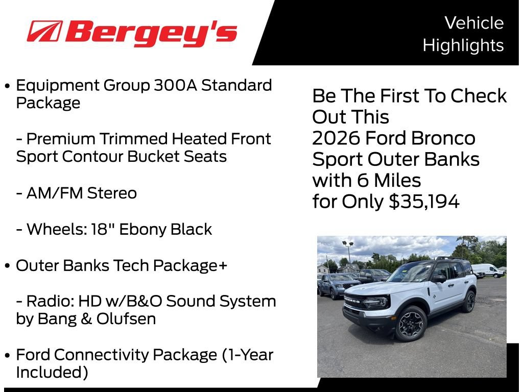 New 2026 Ford Bronco Sport Outer Banks w/ Outer Banks Tech Package+ AWD/4WD image 5