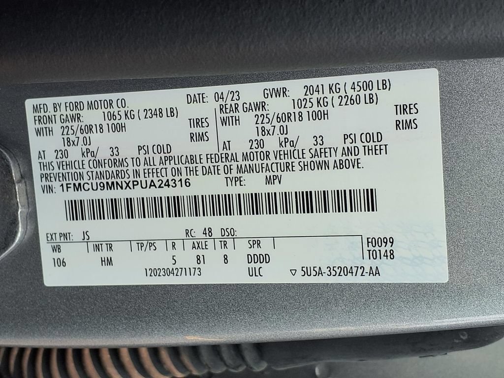Used 2023 Ford Escape ST-Line w/ Tech Pack #1 AWD/4WD image 22