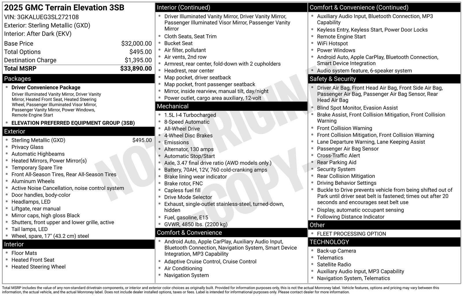 Used 2025 GMC Terrain Elevation image 13