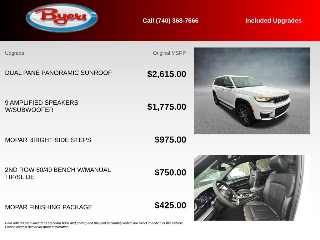Used 2025 Jeep Grand Cherokee L Limited w/ MOPAR Finishing Package AWD/4WD image 5
