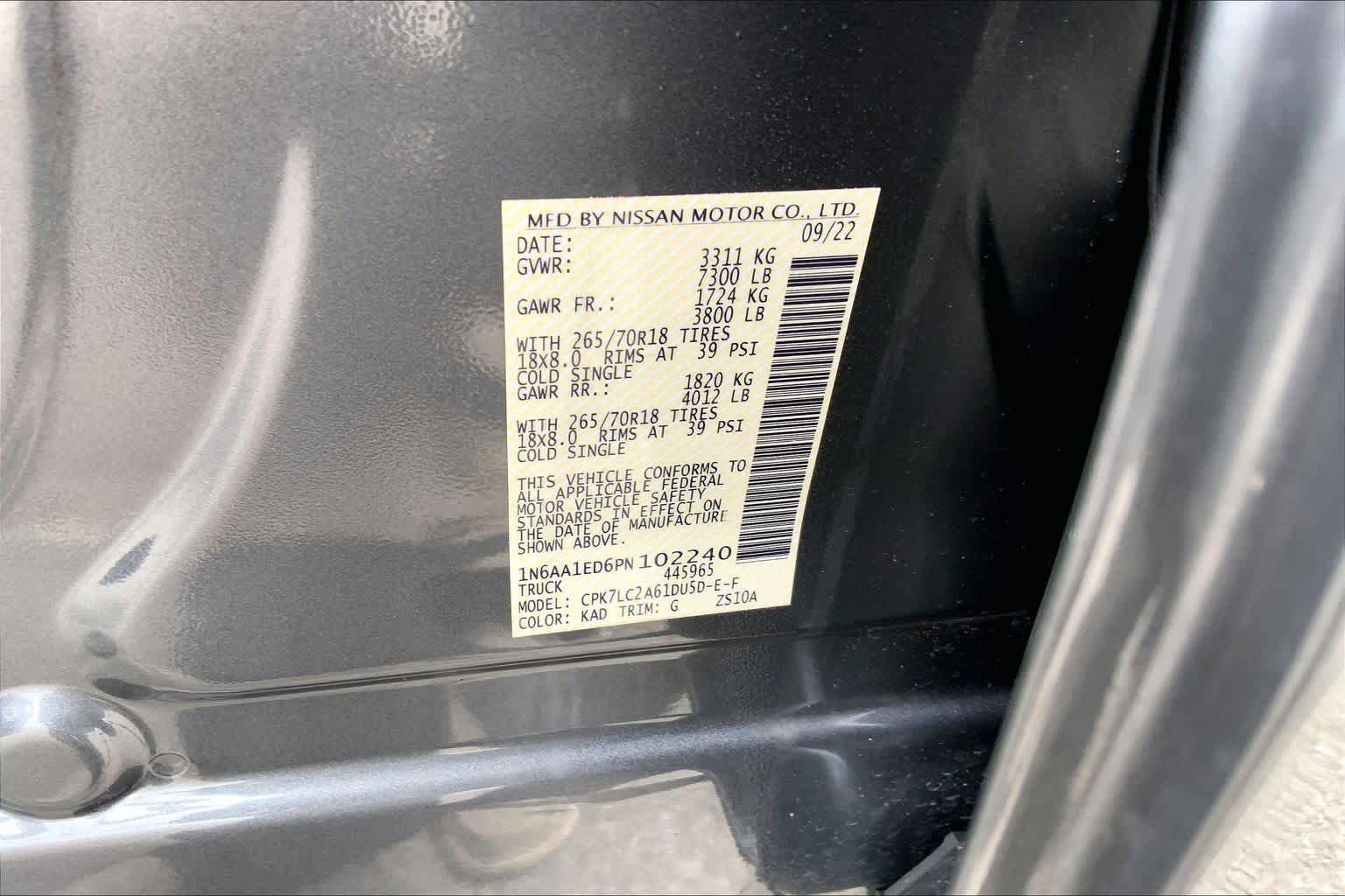 Used 2023 Nissan Titan SV w/ SV Convenience Package AWD/4WD image 33