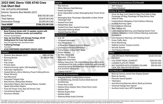 Used 2023 GMC Sierra 1500 AT4X AWD/4WD image 25