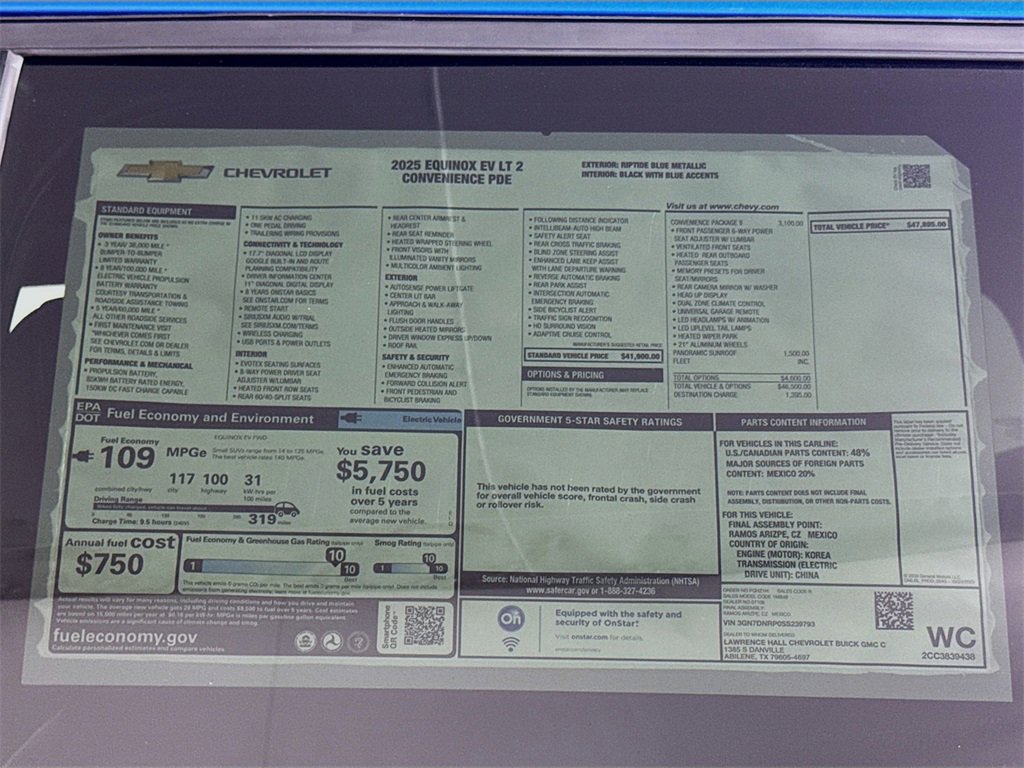 New 2025 Chevrolet Equinox EV LT w/ Convenience Package II image 20