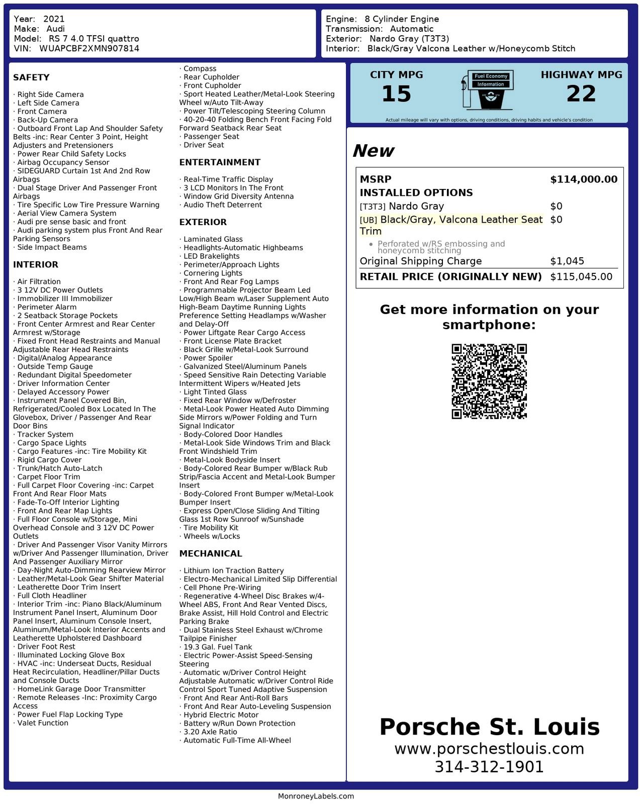 Used 2021 Audi RS 7 Sportback image 61