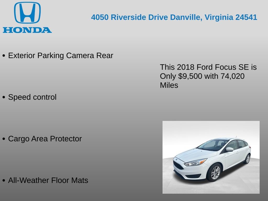 Used 2018 Ford Focus SE w/ Interior Protection Package FWD image 12
