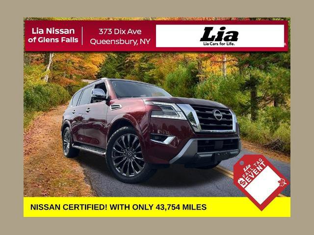 Certified 2023 Nissan Armada Platinum w/ Captain's Chairs Package