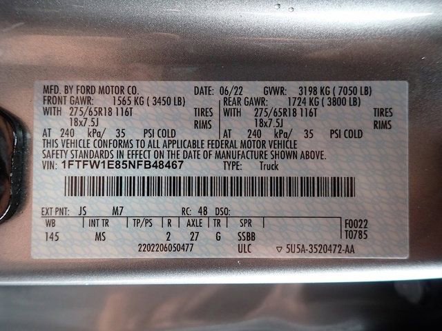 Used 2022 Ford F150 XLT w/ Equipment Group 302A High image 22