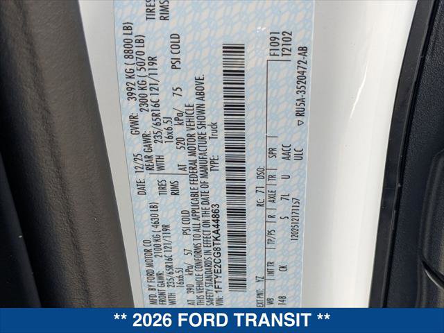 New 2026 Ford Transit 150 T150 AWD image 21
