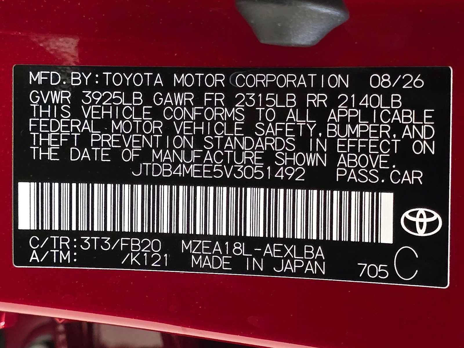 New 2027 Toyota Corolla LE FWD image 30