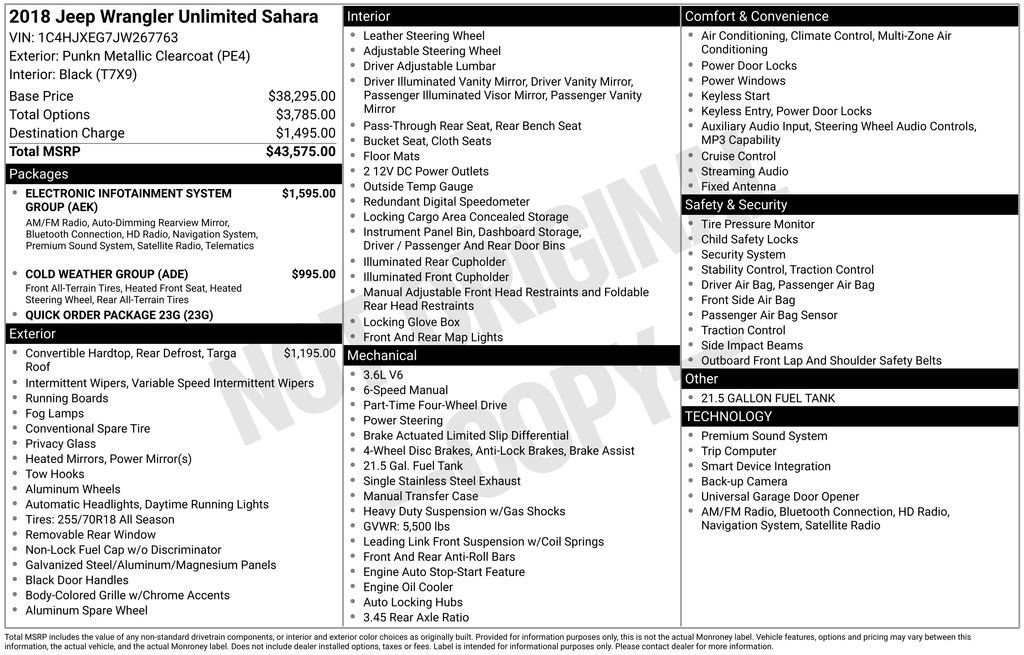 Used 2018 Jeep Wrangler Unlimited Sahara image 11