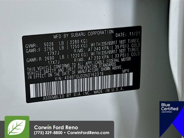 Used 2022 Subaru Outback Wilderness w/ Wilderness Package image 36