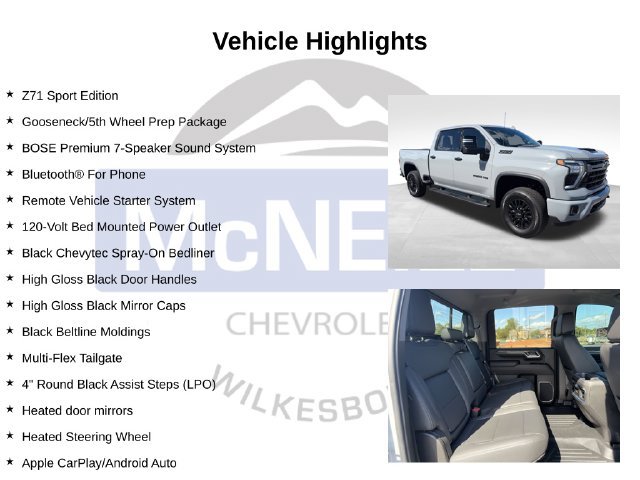 Used 2024 Chevrolet Silverado 2500 LTZ w/ LTZ Plus Package AWD/4WD image 10