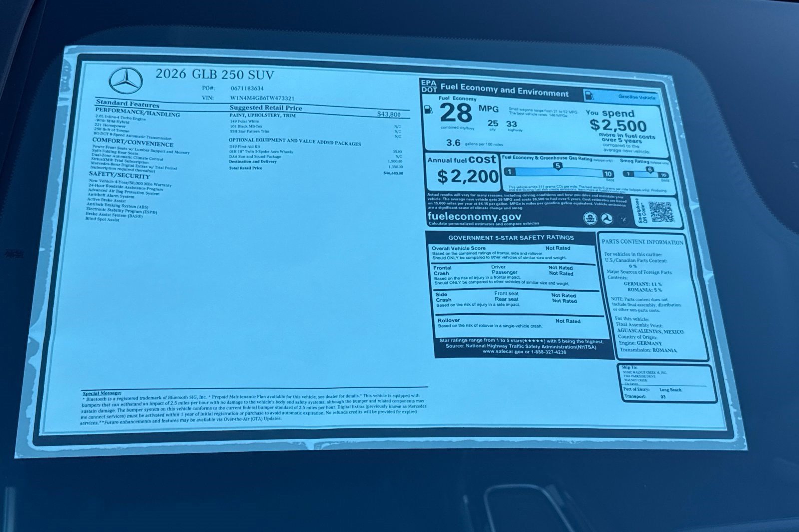 New 2026 Mercedes-Benz GLB 250 image 29
