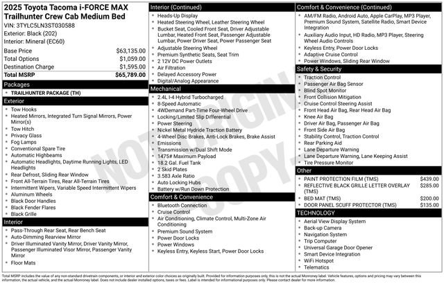 Used 2025 Toyota Tacoma Trailhunter image 6
