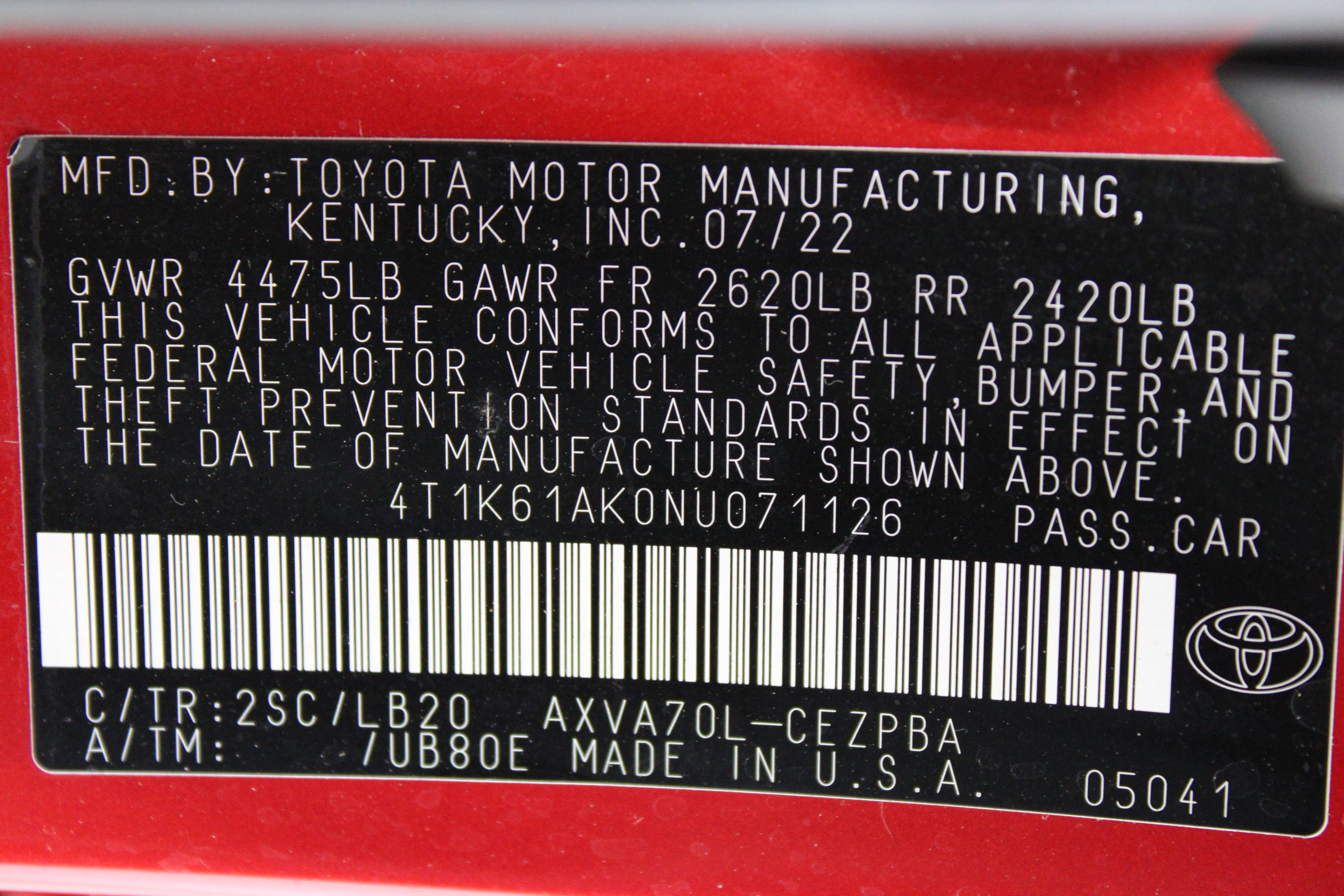 Used 2022 Toyota Camry XSE FWD image 42
