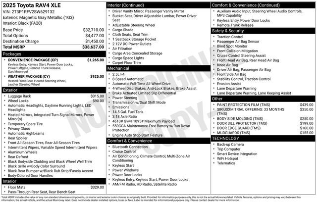 New 2025 Toyota RAV4 XLE w/ Convenience Package image 4