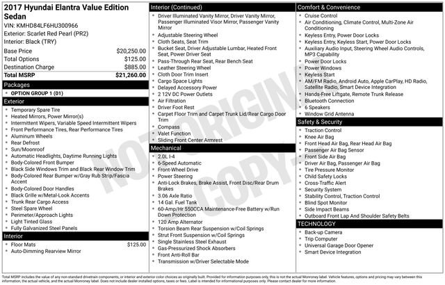 Used 2017 Hyundai Elantra Value Edition FWD image 6