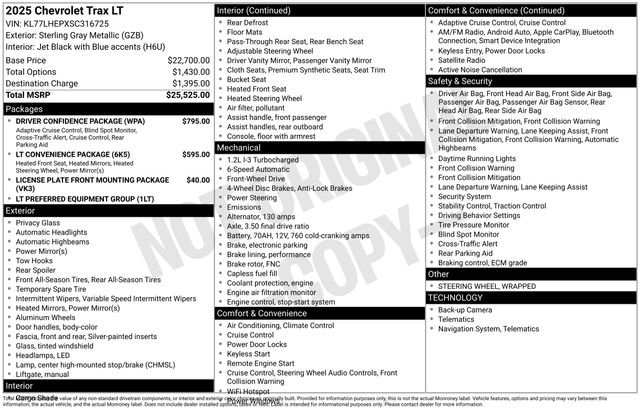 Certified 2025 Chevrolet Trax LT w/ Driver Confidence Package FWD image 5
