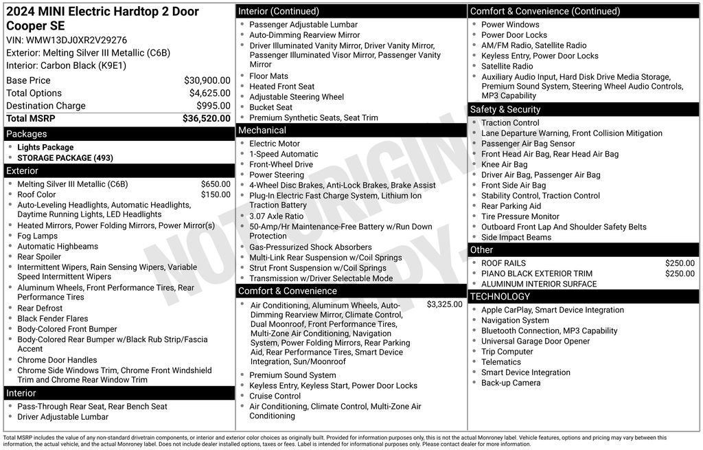 Certified 2024 MINI Cooper SE image 12