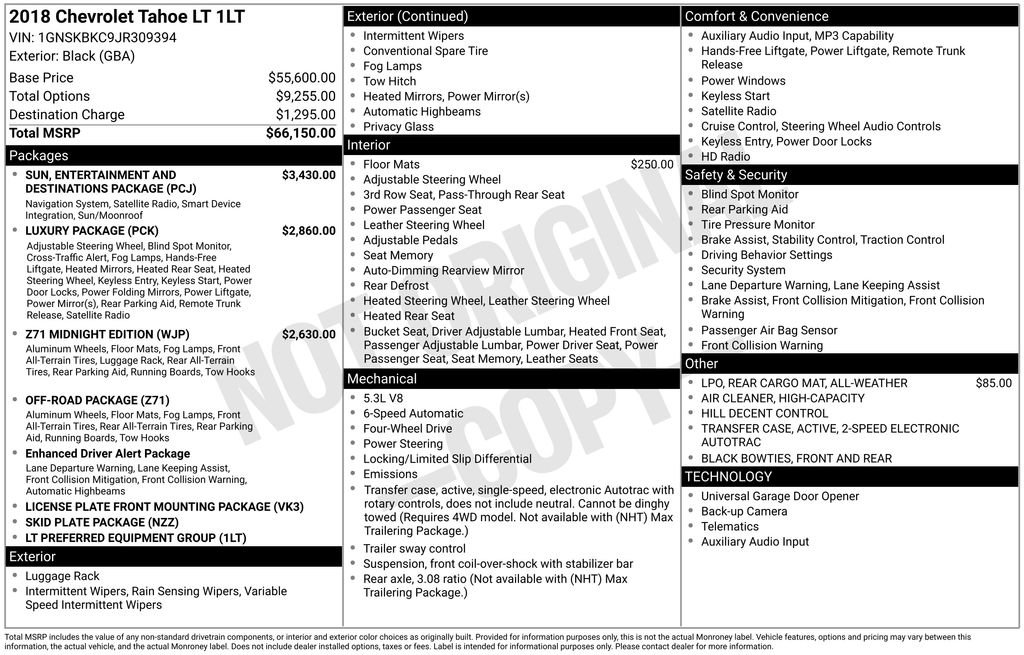 Used 2018 Chevrolet Tahoe LT image 10