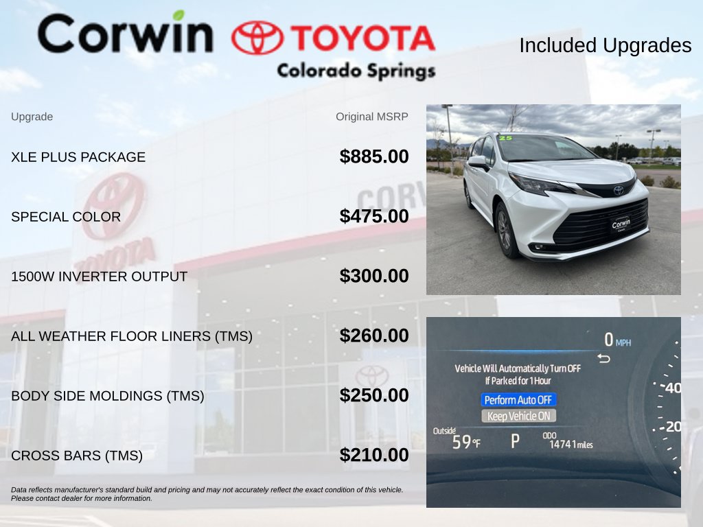 Used 2025 Toyota Sienna XLE w/ XLE Plus Package AWD/4WD image 4