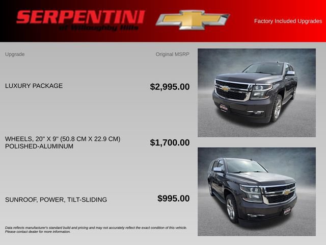 Used 2017 Chevrolet Tahoe LT w/ Luxury Package AWD/4WD image 4