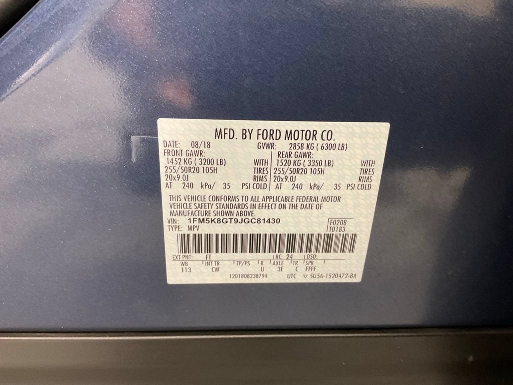 Used 2018 Ford Explorer Sport w/ Equipment Group 401A AWD/4WD image 28