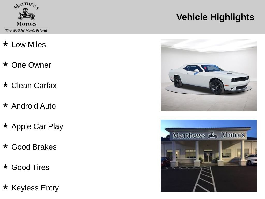Used 2023 Dodge Challenger SXT w/ Blacktop Package RWD image 14