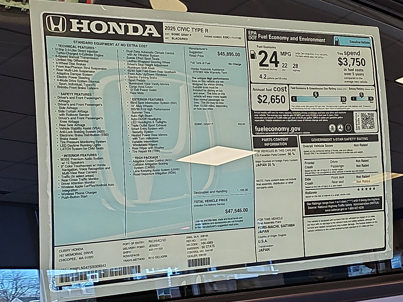 New 2025 Honda Civic Type R image 11