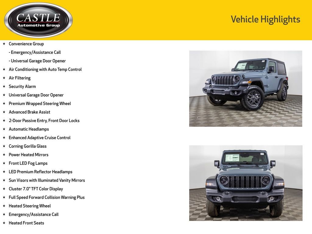 New 2026 Jeep Wrangler Sport S image 7